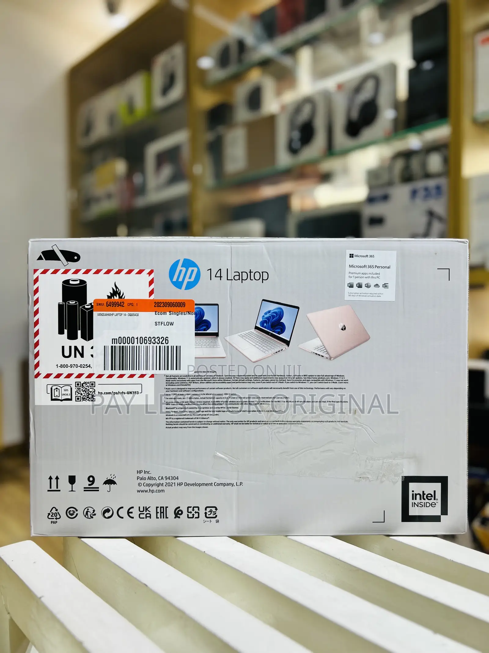 New Laptop HP 14-Dq1025cl 4GB Intel SSD 128GB