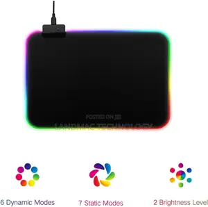 Gaming Mouse Pad RGB, LED Lighting Effects Gaming Mice Pad