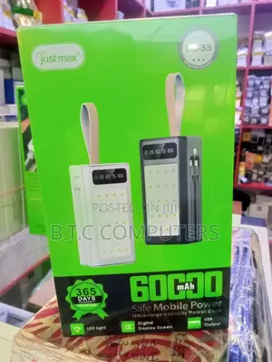 60,000mah CAPACITY Power Bank
