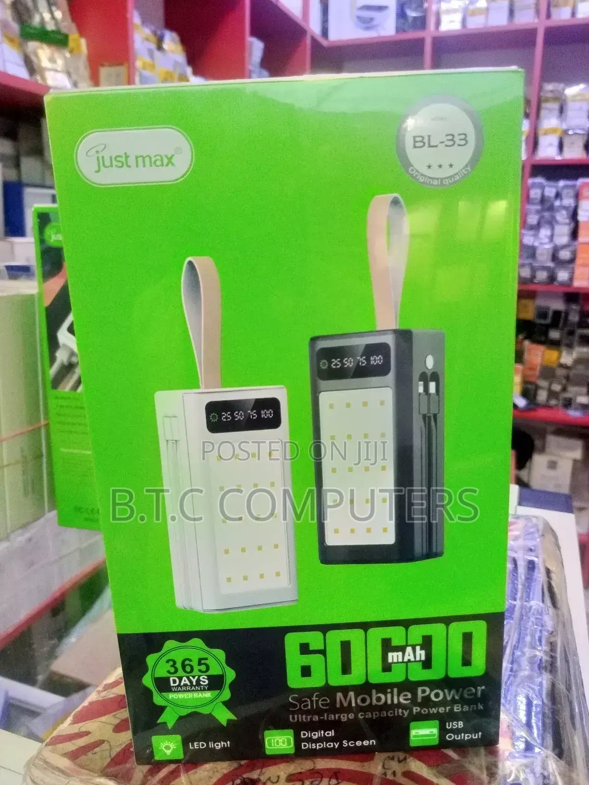60,000mah CAPACITY Power Bank