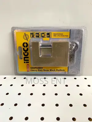 Heavy Duty Brass Block Padlock 80mm - Dbbpl0802