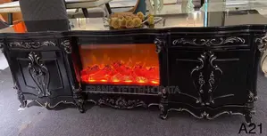 Classic Electrified Fireplace Tv Stand for Smart Home