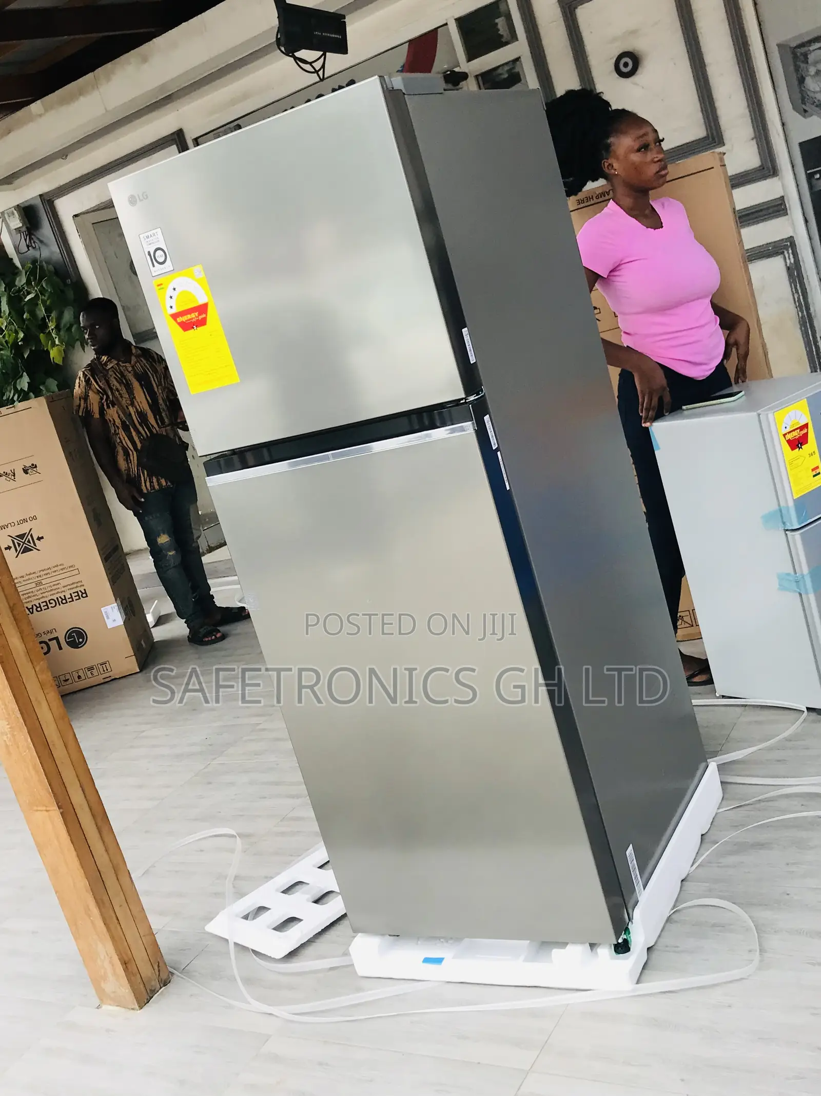 Original GN-B12PLGB Topfreezer Gray Doubledoor LG 