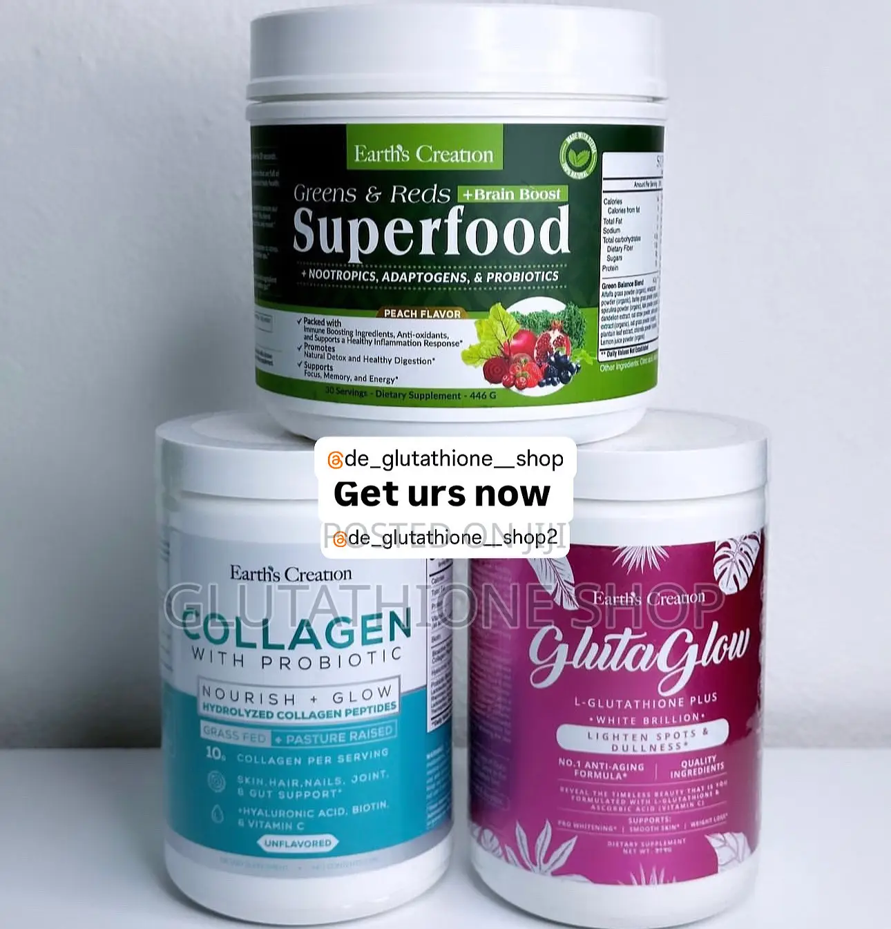 New Earth Creation Collagen With Probiotics Supplements