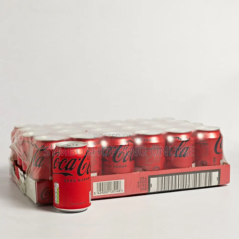 Coca-Cola Coke Zero Sugar Soft Drink Cans 24 X 330ml