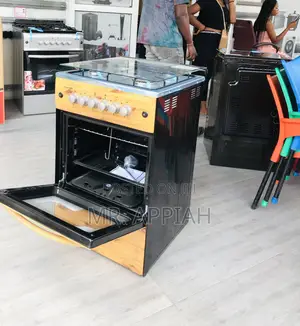 Sleek Volcano 50x50(Light Wooden)4 Gas Burner With Oven.