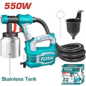 Total HVLP Spray Gun 550W Stainless Tank