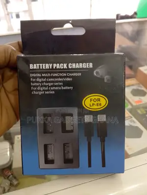 Triple Charger for Canon Lp E6/E6nh Battery