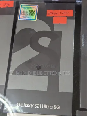 New Samsung Galaxy S21 Ultra 5G 128 GB Black
