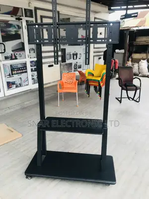 Nicely Mobile Tv Stand Height Adjustable 60-90 Inches