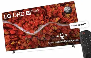  New Essential Led (Black) LG 82 Inch Smart UHD UP80 