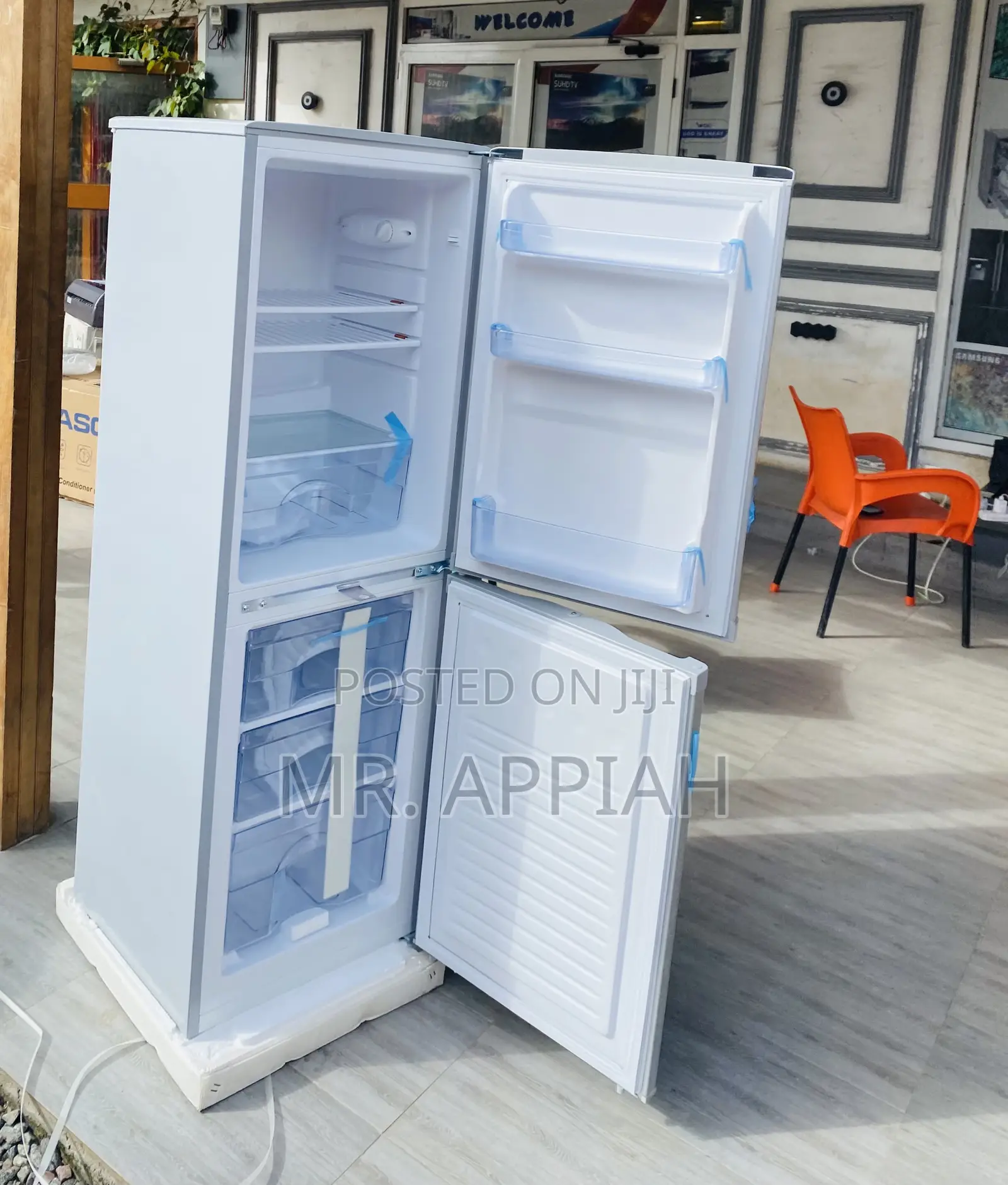 Sleek Nasco Nasf2-20 Fl 145L Double Door Electric Fridge.