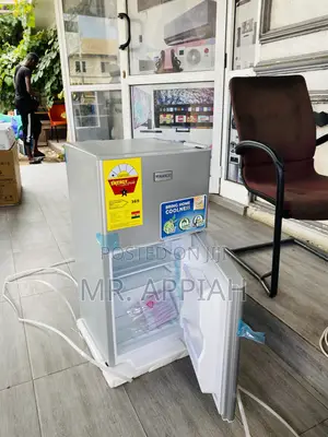 Sleek Nasco 2-120 Fl Table Top Double Door Electric Fridge.