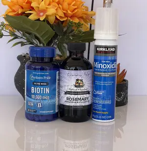 Beard Growth Set - Kirkland Minoxidil Foam +Biotin +Rosemary