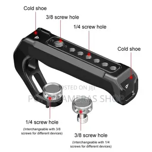 Camera Top Handle With Cold Shoe Mount (Screw Type)