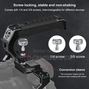 Camera Top Handle With Cold Shoe Mount (Screw Type)