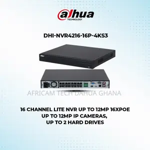 Dahua NVR 16 Network Video Recorder Poe 12mp 2hdd Ip Wifi