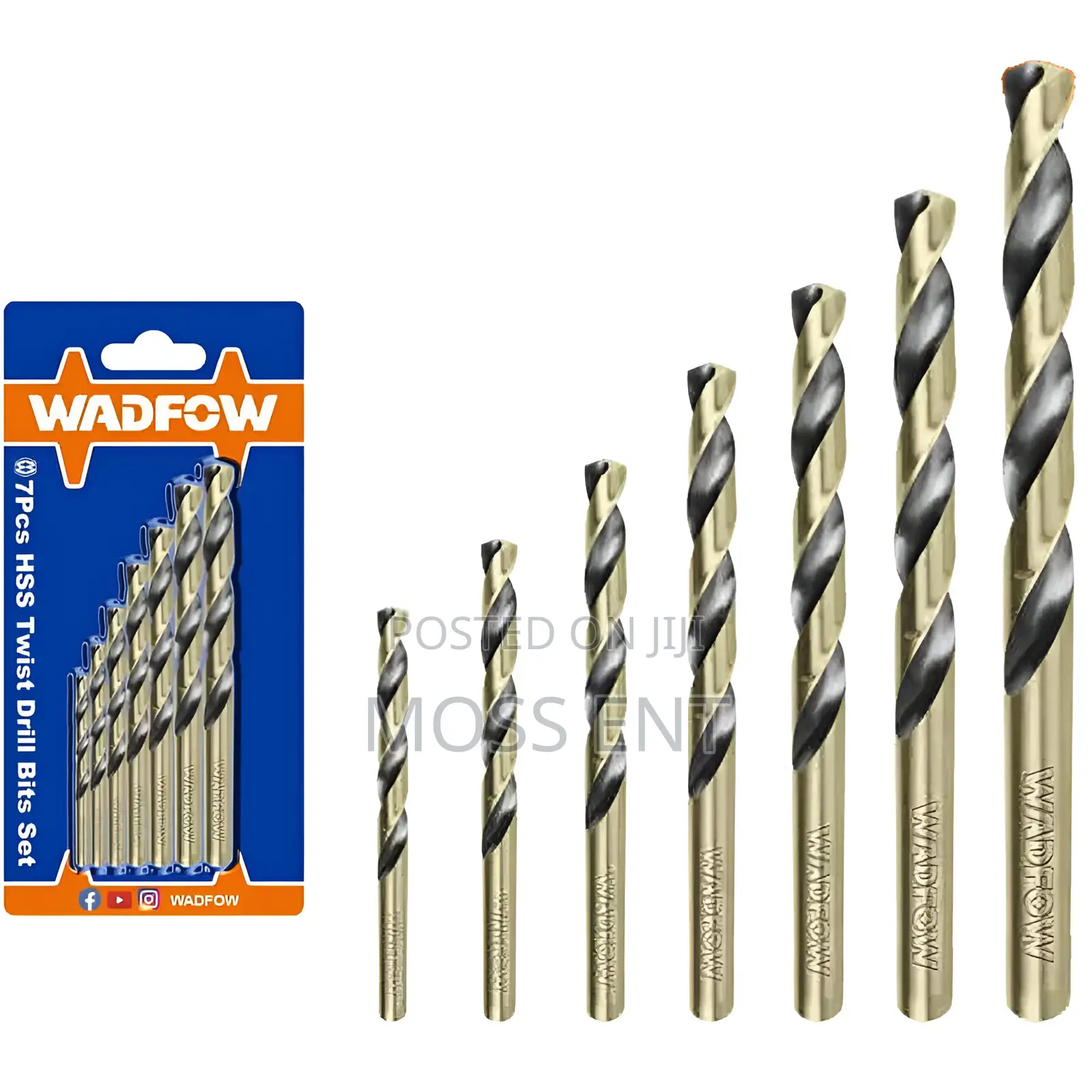 7 PCS HSS Twist Drill Bits Set - Wtd3k01