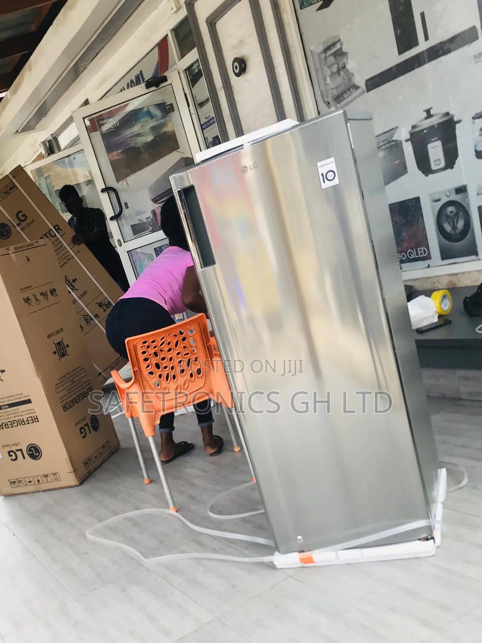 Perfect New GN-Y331SLS Singledoor LG Gray Fridge 