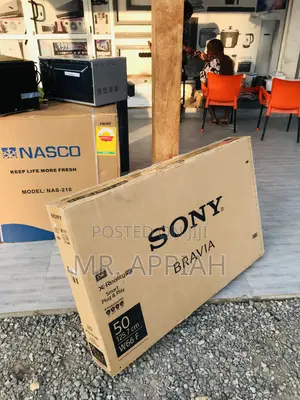Sleek Sony 50W660F 50 Inch Ultra HD Smart Television.