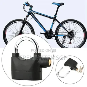 Black Waterproof Security Siren Alarm Padlock