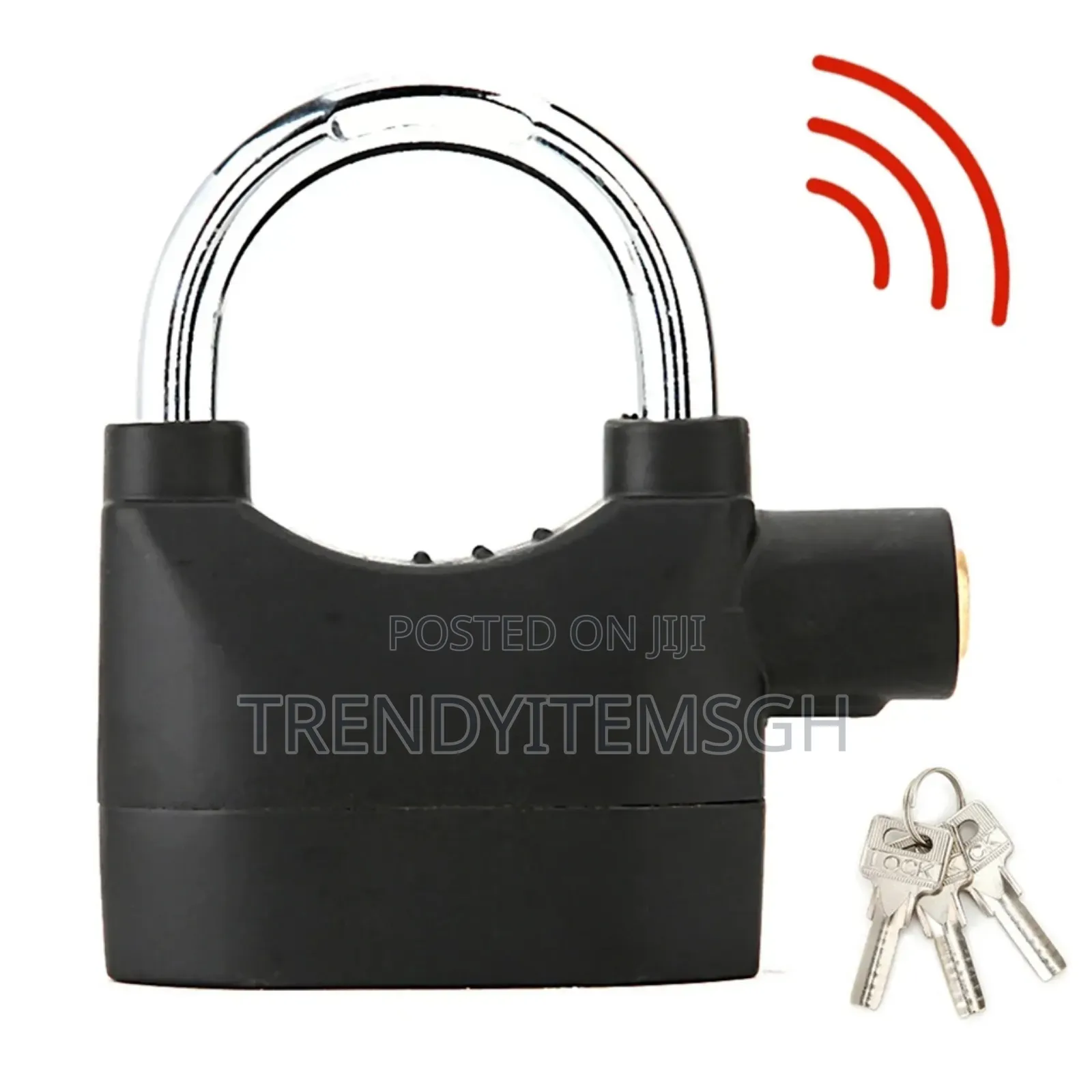 Black Waterproof Security Siren Alarm Padlock