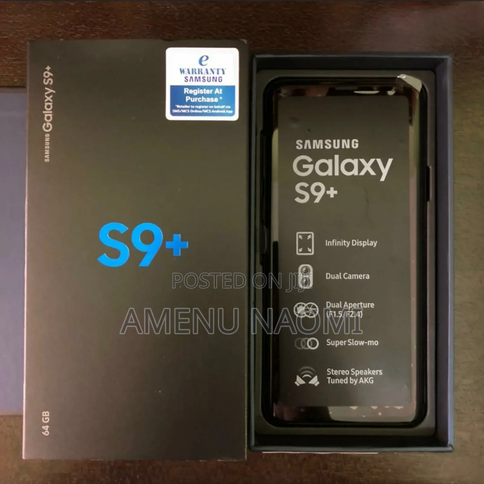 New Samsung Galaxy S9 Plus 64 GB Black