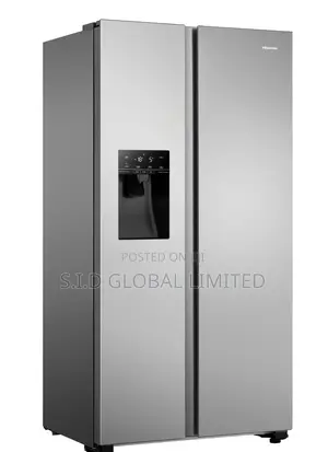 Gleaming Samsung Side by Side Refrigerator, 617L RS64R5111M9