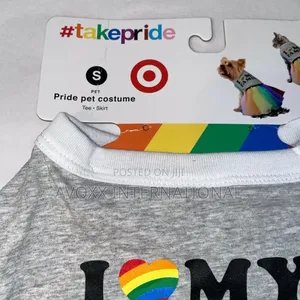 NWT Dog Cat Rainbow Gray Pullover I Love My Family Shirt