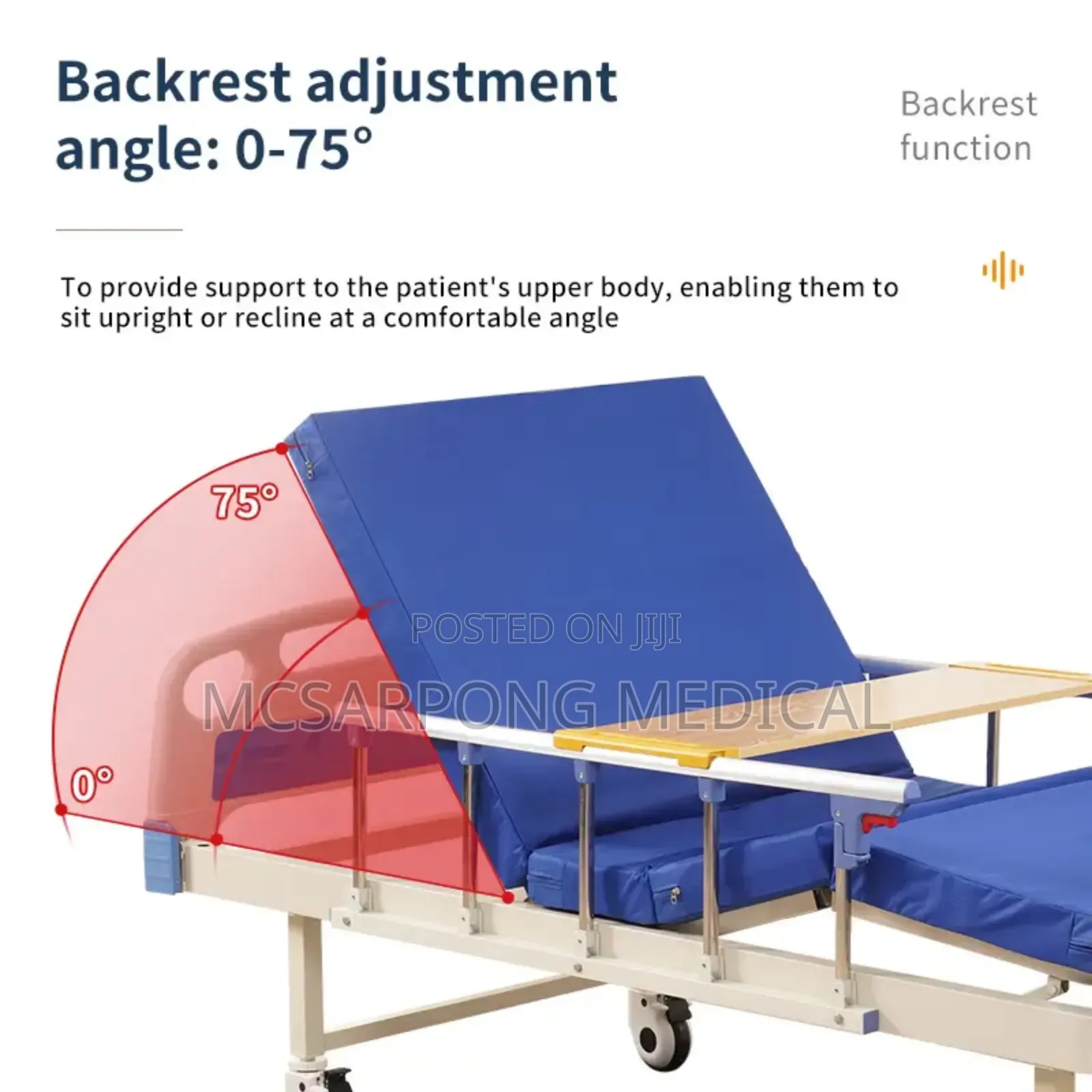 Hospital Bed Complete (Two 2 Crank Bed With Accessories)