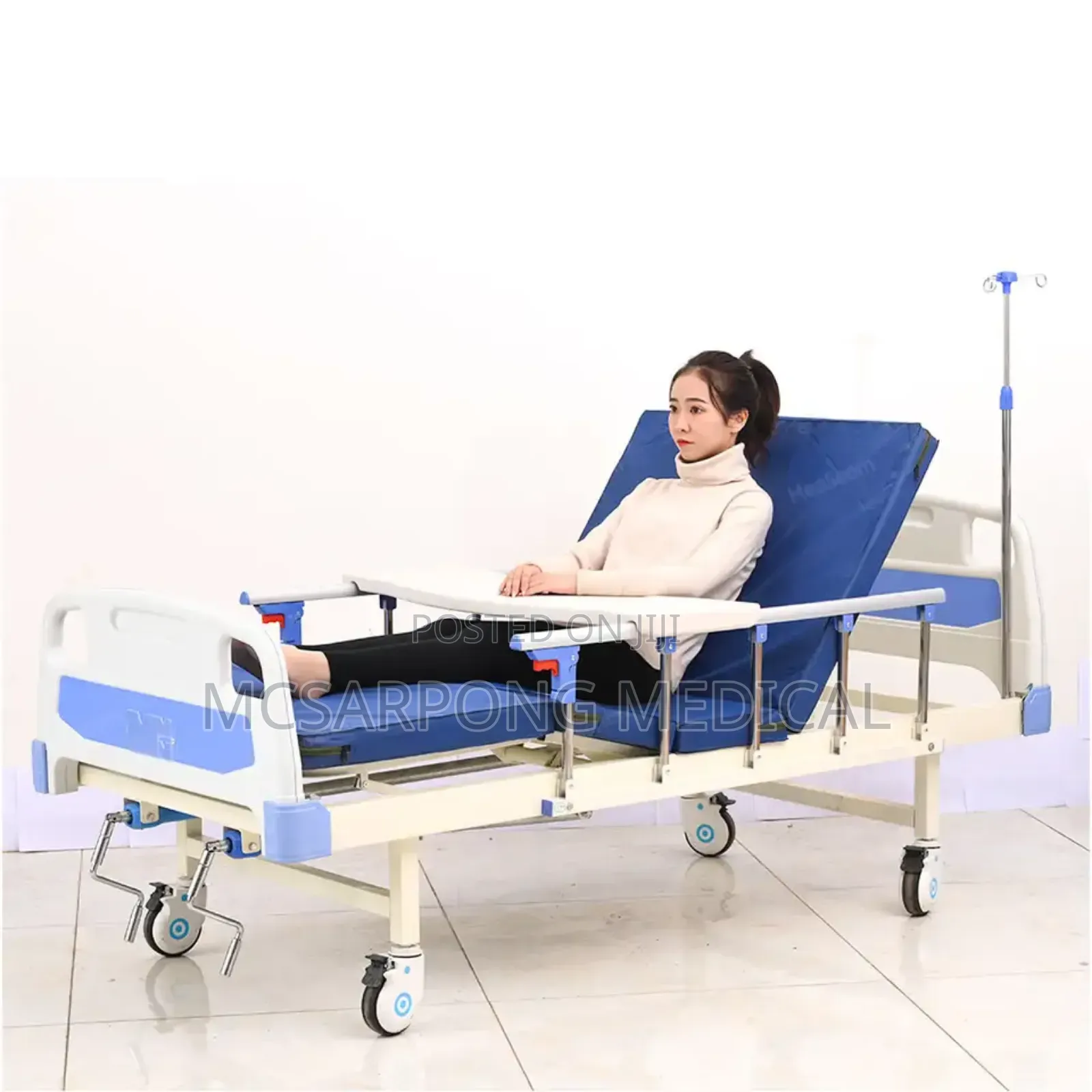 Hospital Bed Complete (Two 2 Crank Bed With Accessories)