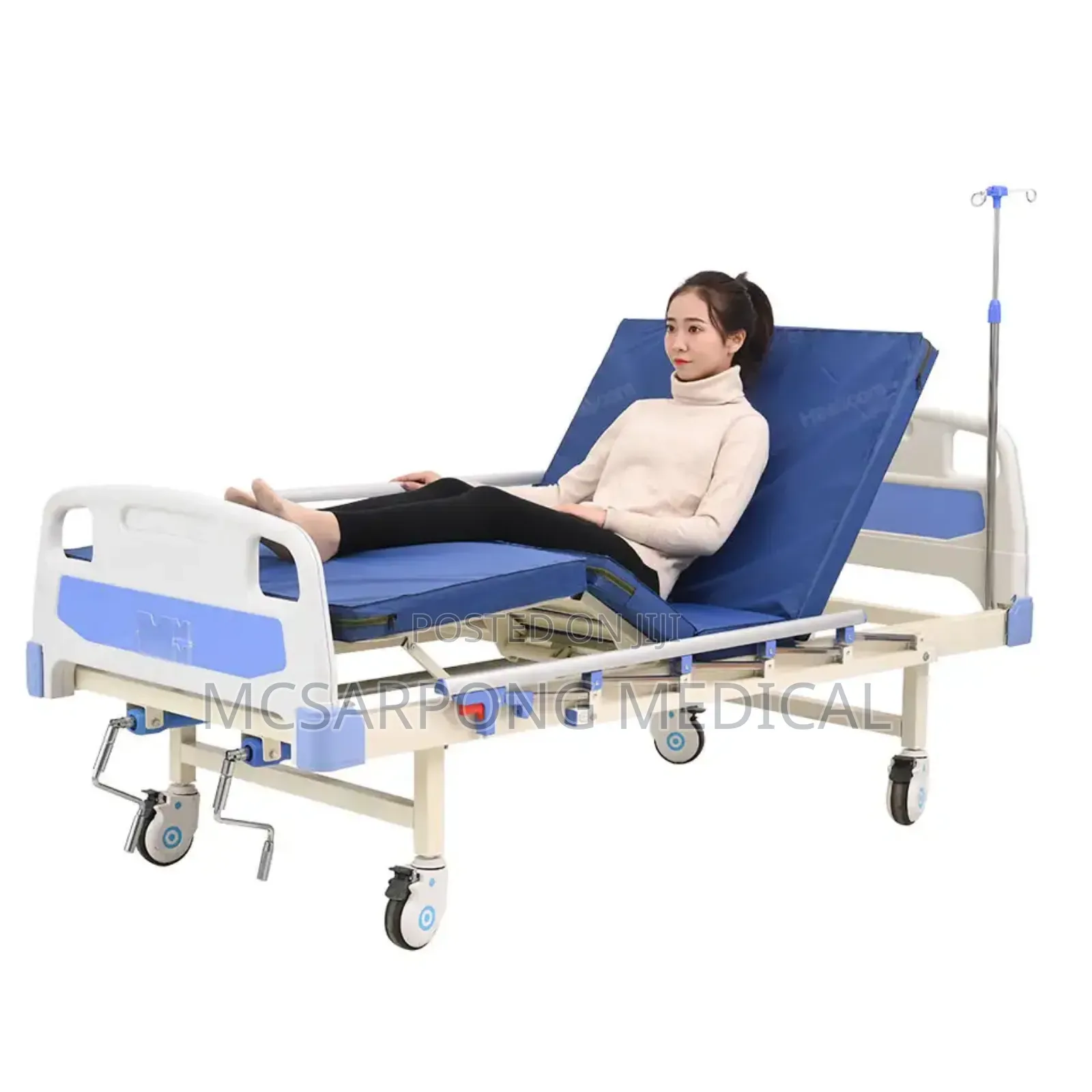 Hospital Bed Complete (Two 2 Crank Bed With Accessories)