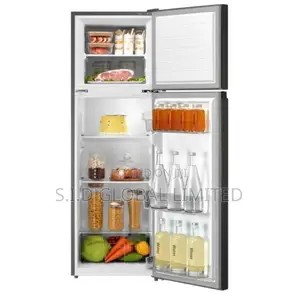 Gleaming MIDEA-173LTR-DOUBLE-DOOR-TOP-MOUNT-FRIDGE