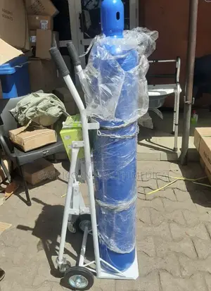 Oxygen Cylinder 40L + Flow Meter + Trolley