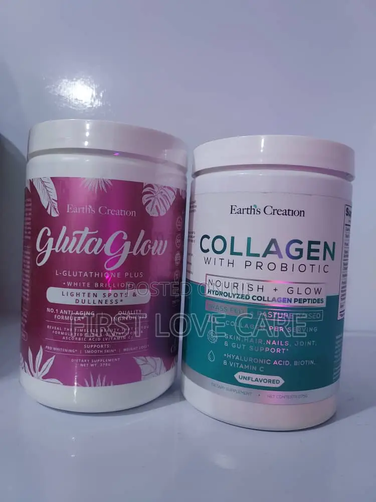 Earth's Creation Collagen and Earth Creation Gluta Glow