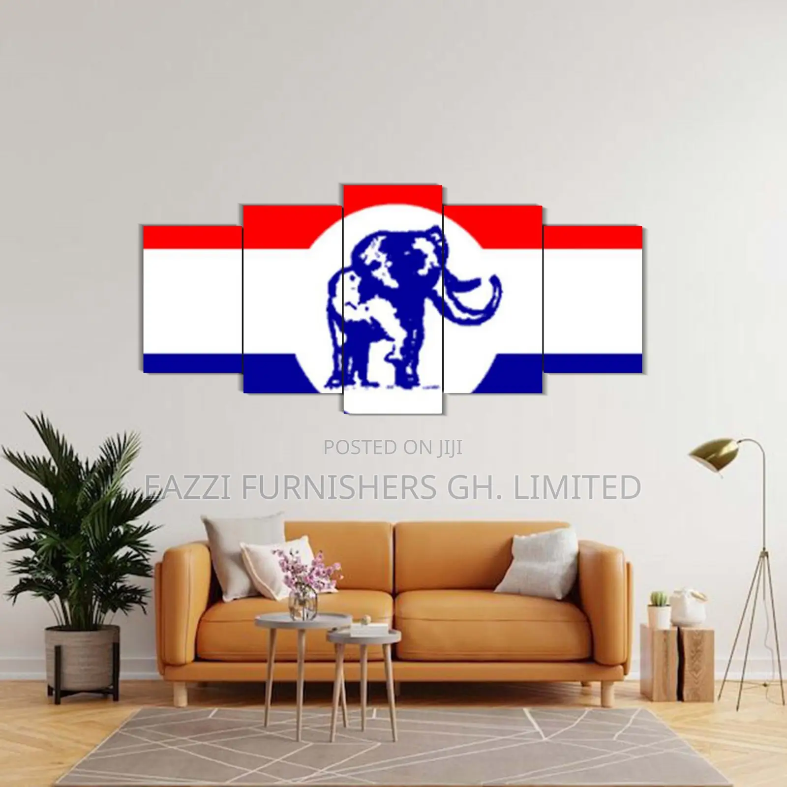 5 Panels 3d Wall Arts Canvas Frames