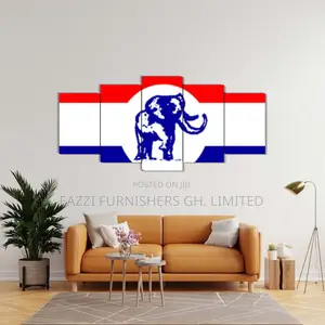 5 Panels 3d Wall Arts Canvas Frames