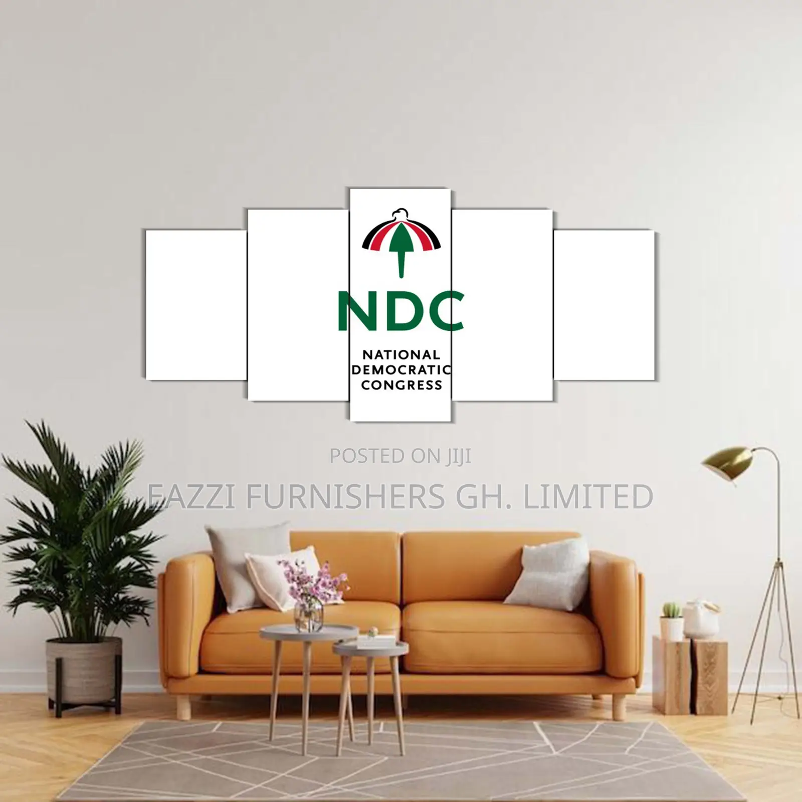 5 Panels 3d Wall Arts Canvas Frames