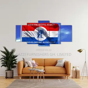 5 Panels 3d Wall Arts Canvas Frames