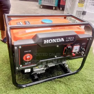 Orange and Black Honda Generator 7.5kva 8500watt Japan Made