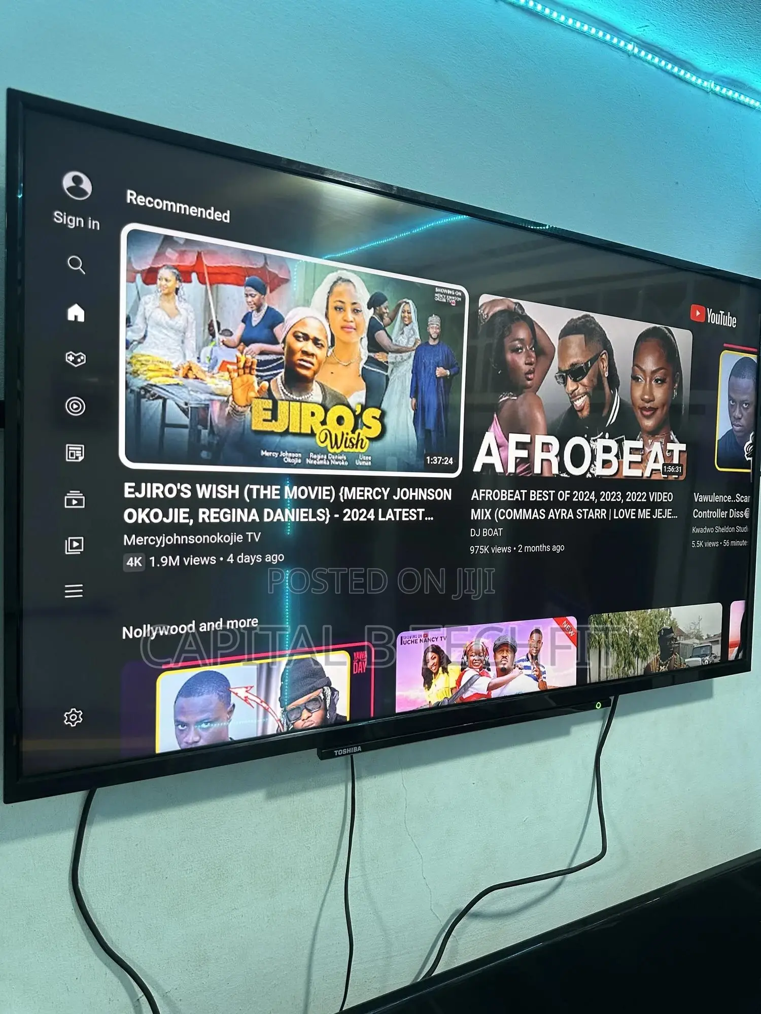 50inches Full Digital Satellite Uhd Led Smart Toshiba Tv