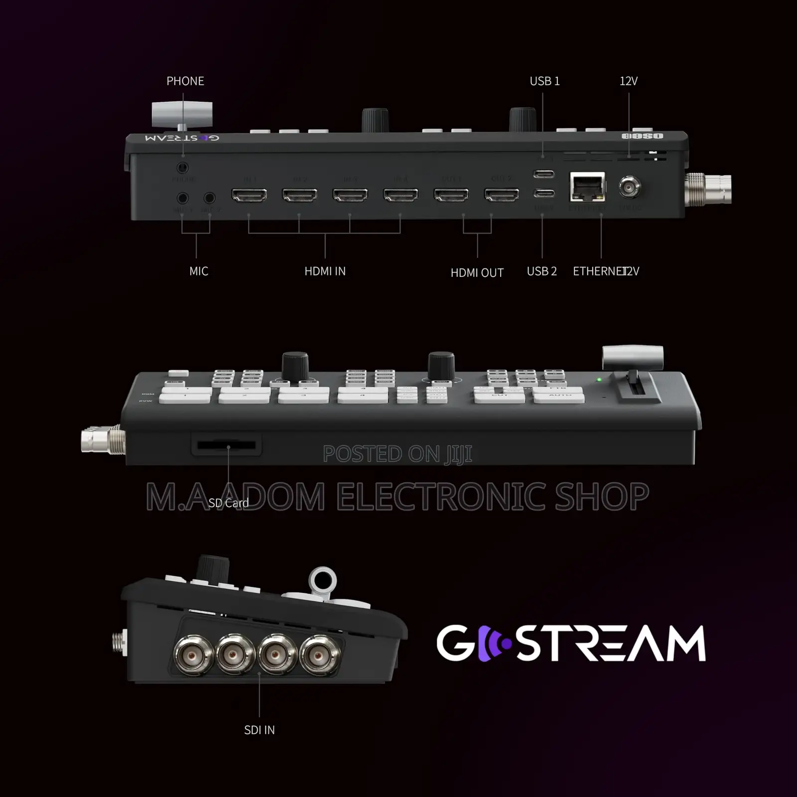 Osee Gostream Duet Multiple Camera SDI and HDMI Video Mixer