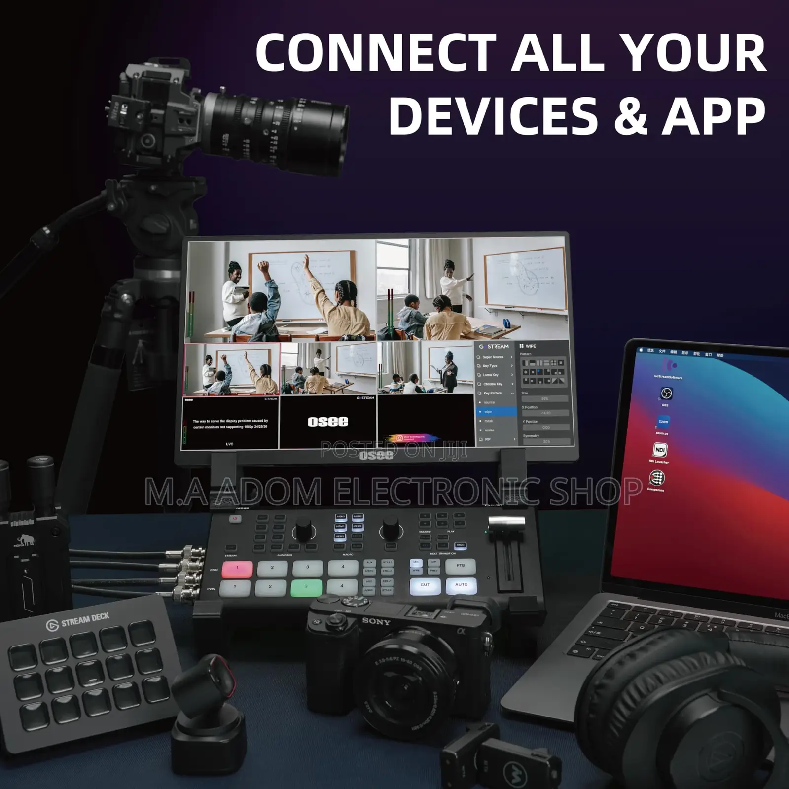 Osee Gostream Duet Multiple Camera SDI and HDMI Video Mixer