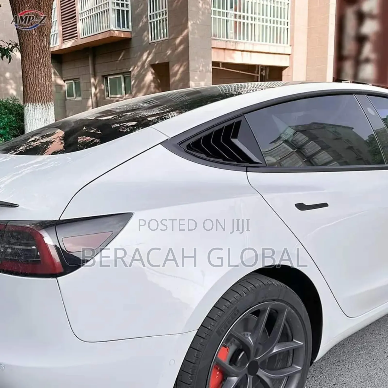 Car Rear Window Shutter Glass Vent Covers Spoiler