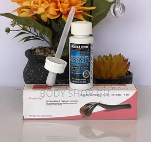Undiluted Kirkland Minoxidil + Derma Roller for Hairline