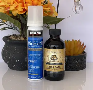 Castor Oil + Kirkland Minoxidil Foam for Beard and Hair Grow