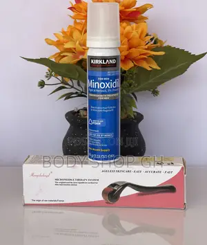 Kirkland Minoxidil Foam + Derma Roller for Beard and Hair