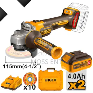 Cordless Angle Grinder 20v 4.5" + 2 Battery - Cagli211542