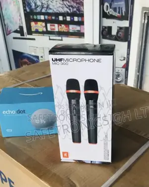 Black Original JBL 2 Set UHF Microphone 