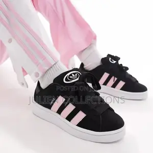 Adidas Campus Ad Black Pink N White